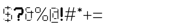 Digimod Bold Font OTHER CHARS