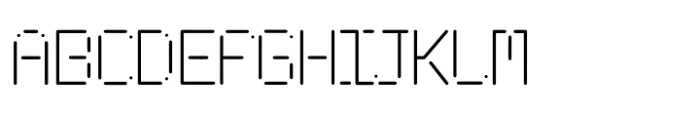 Digimod Light Font UPPERCASE