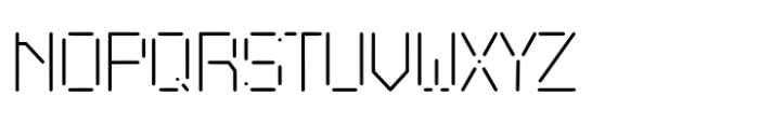 Digimod Light Font UPPERCASE