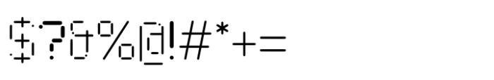 Digimod Regular Font OTHER CHARS