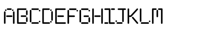 Digimod Regular Font UPPERCASE