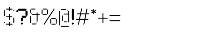 Digimod Semibold Font OTHER CHARS