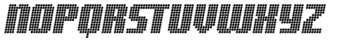 Digital Disco Heavy AOE Standard Italic Font UPPERCASE