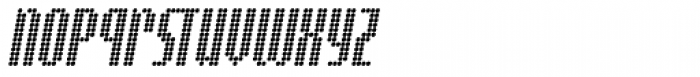 Digital Disco Slim AOE Italic Font LOWERCASE
