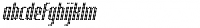 Digital Disco Slim AOE Standard Italic Font LOWERCASE