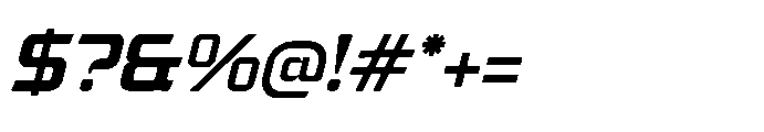 Digital Galaxy Italic Font OTHER CHARS