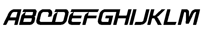 Digital Galaxy Italic Font UPPERCASE