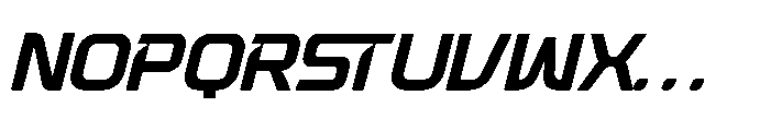 Digital Galaxy Italic Font UPPERCASE