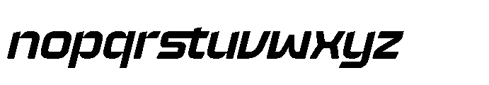Digital Galaxy Italic Font LOWERCASE