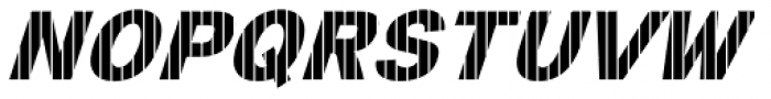 Digital Maurice VStripes Italic Font UPPERCASE