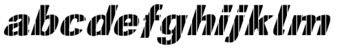 Digital Maurice VStripes Italic Font LOWERCASE
