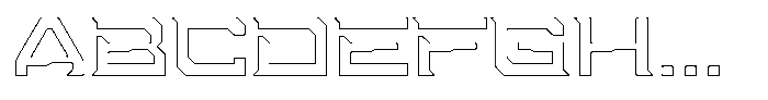Digital Obelisk Outline FONT