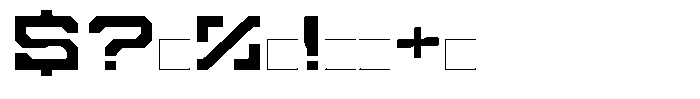 Digital Obelisk Regular Font OTHER CHARS