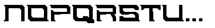 Digital Obelisk Regular Font LOWERCASE