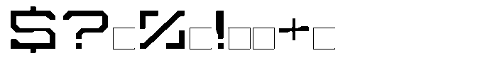 Digital Obelisk Thin Font OTHER CHARS
