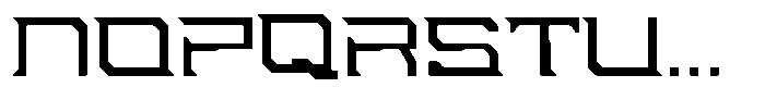 Digital Obelisk Thin Font UPPERCASE