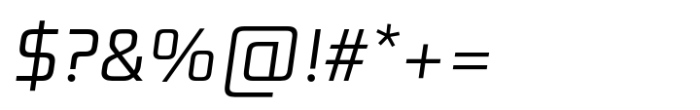 Digital Sans Now Cond Light Italic Font OTHER CHARS