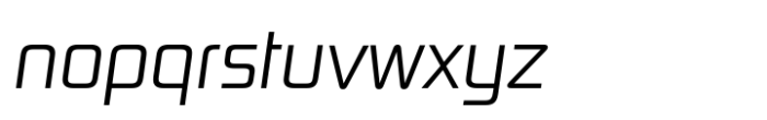 Digital Sans Now Cond Light Italic Font LOWERCASE