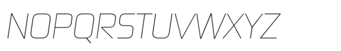 Digital Sans Now Cond Thin Italic Font UPPERCASE