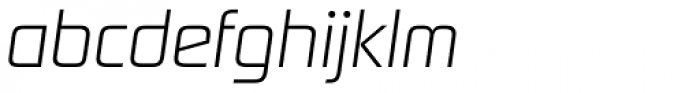 Digital Sans Now ML Cond ExtraLight Italic Font LOWERCASE