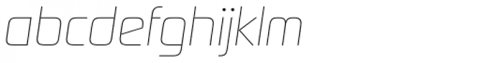 Digital Sans Now ML Cond Thin Italic Font LOWERCASE