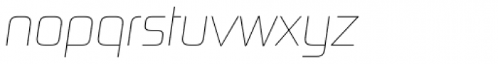 Digital Sans Now ML Cond Thin Italic Font LOWERCASE