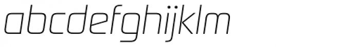 Digital Sans Now ML Cond UltraLight Italic Font LOWERCASE