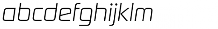 Digital Sans Now ML ExtraLight Italic Font LOWERCASE