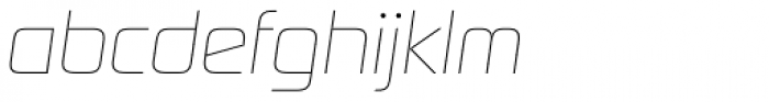 Digital Sans Now ML Thin Italic Font LOWERCASE