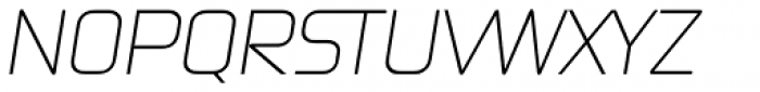 Digital Serial Italic Font UPPERCASE
