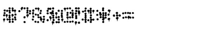 Digital Spray Font OTHER CHARS