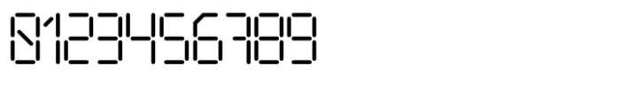 Digital Watch Font OTHER CHARS