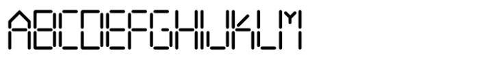 Digital Watch Font UPPERCASE
