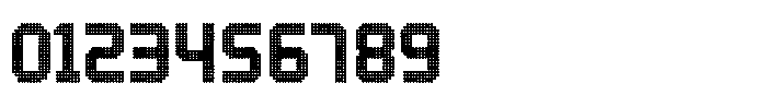 Digital wall clock Font OTHER CHARS