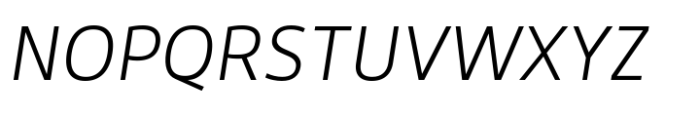 Digiva Light Oblique Font UPPERCASE