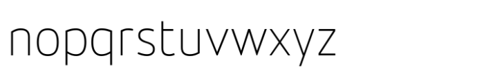 Digiva Thin Font LOWERCASE