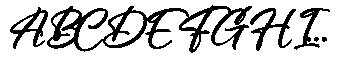 Dignetta Script Font UPPERCASE