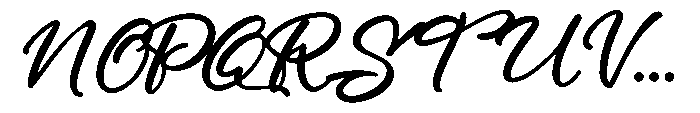 Dignetta Script Font UPPERCASE