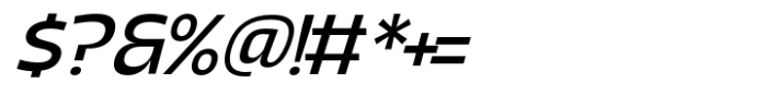 Dignity Grotesk Medium Italic Font OTHER CHARS