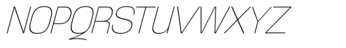 Dignity Grotesk Thin Italic Font UPPERCASE