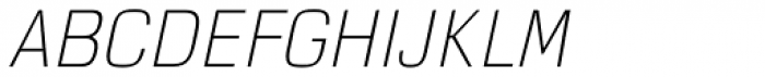 Dignus Condensed Thin Italic Font UPPERCASE