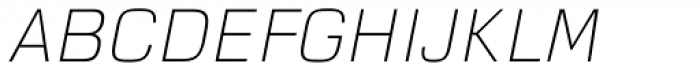 Dignus Thin Italic Font UPPERCASE