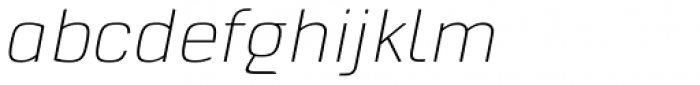 Dignus Thin Italic Font LOWERCASE