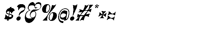 Dihmantra Italic Font OTHER CHARS