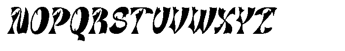 Dihmantra Italic Font UPPERCASE