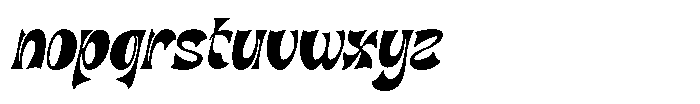 Dihmantra Italic Font LOWERCASE