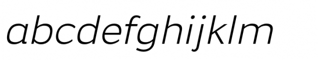 Dikta Neue Light Italic Font LOWERCASE