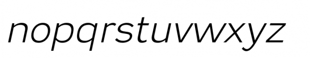 Dikta Neue Light Italic Font LOWERCASE