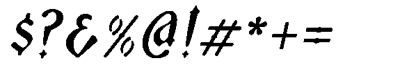 Diloma Slant Regular Font OTHER CHARS