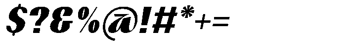 Dimeanati Black Italic Font OTHER CHARS